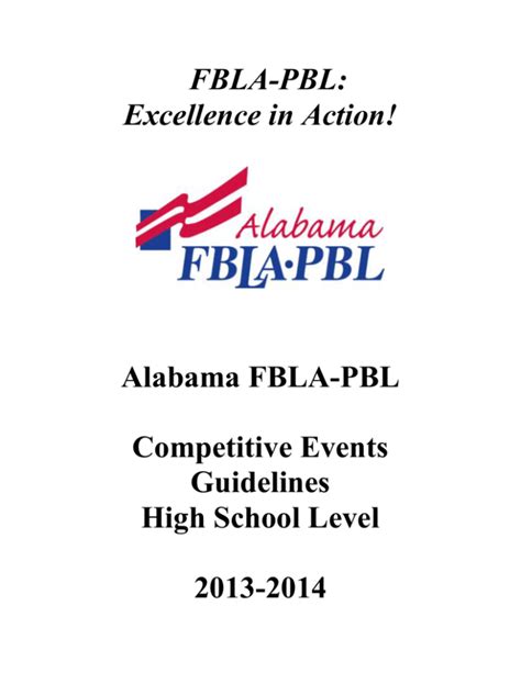 Join FBLA-PBL Education Director Carla Boulton as she shares tips for competing at your State Leadership Conference and the National . . Fbla competitive events guidelines